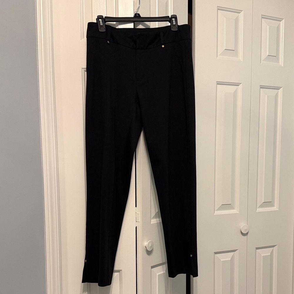 Michael Kors Black Straight Leg Dress Trousers